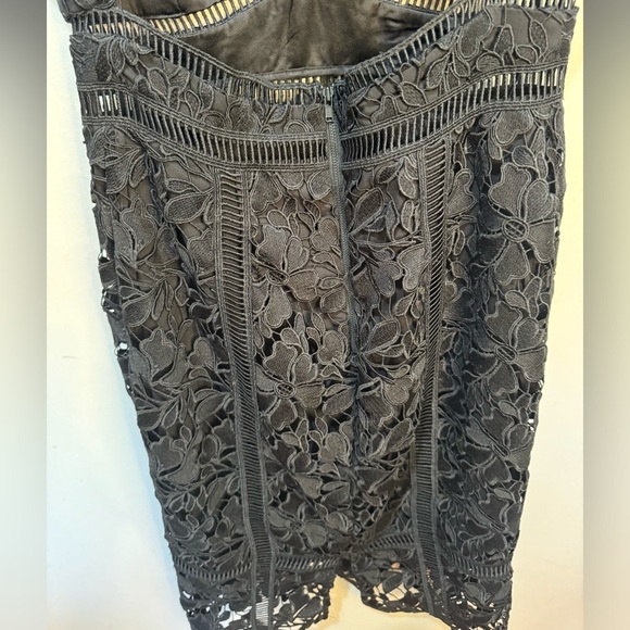 Bardot Botanica‎ Lace Dress in Dusty Black Party Cocktail Dress Women's Size 6 - Picture 7 of 10